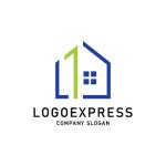 画像1: 住宅と数字1のロゴ (1)