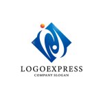 画像3: アルファベットNと人が調和するのロゴ (3)