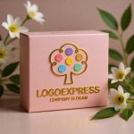 画像10: 笑顔の木とカラフルな実が彩る成長ロゴ (10)