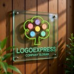 画像11: 笑顔の木とカラフルな実が彩る成長ロゴ (11)