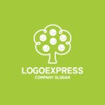 画像4: 笑顔の木とカラフルな実が彩る成長ロゴ (4)