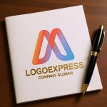 画像6: 「M」のグラデーション無限大ロゴ (6)