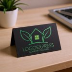 画像6: 葉っぱが育むエコな家のロゴ (6)