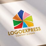 画像11: カラフルなハウスと可能性のロゴ (11)