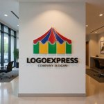 画像10: カラフルなサーカステントの楽しさロゴ (10)