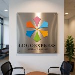 画像7: 色とりどりの花びらとつながりのロゴ (7)