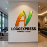 画像10: AとVのつながりと成長のロゴ (10)