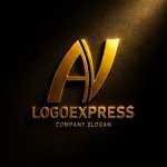 画像12: AとVのつながりと成長のロゴ (12)