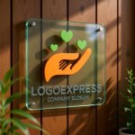 画像11: 親と子の思いやりのある手と心のロゴ (11)