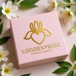 画像10: 菖蒲とハートが織りなす優雅な癒しロゴ (10)