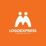 画像4: 成長とつながりを表すMと人々のロゴ (4)