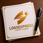 画像6: Sと人物のダイナミックなロゴ (6)