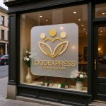 画像7: ハートと人物の優しさと成長のロゴ (7)