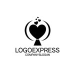 画像3: ハートと生命の樹が示すのロゴ (3)