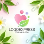 画像9: ハートと自然のやさしい繋がりロゴ (9)