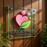 画像11: ハートと自然のやさしい繋がりロゴ (11)