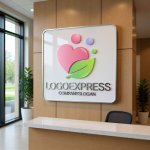 画像13: ハートと自然のやさしい繋がりロゴ (13)