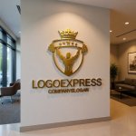 画像10: ボディビルダー、王冠と星のエンブレムロゴ (10)