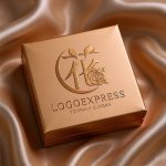 画像14: 漢字「花」とバラのエレガントロゴ (14)