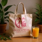 画像8: 漢字「花」とバラのエレガントロゴ (8)