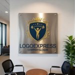 画像7: バーベルを持ち上げる人物、王冠、星が描かれたロゴ (7)