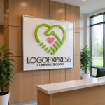 画像13: 手とハートの握手で繋がる優しさと信頼のロゴ (13)