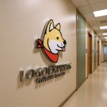 画像15: 舌を出す柴犬のキュートなペットロゴ (15)