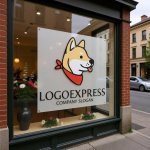 画像7: 舌を出す柴犬のキュートなペットロゴ (7)