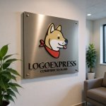 画像13: 舌を出す柴犬のキュートなペットロゴ (13)