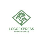 画像1: 松の木のダイヤモンドロゴ (1)