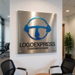 画像7: 力強くバーベルを持ち上げる腕のロゴ (7)