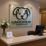 画像8: 線で描かれた可愛らしい犬のロゴ (8)