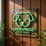 画像11: 線で描かれた可愛らしい犬のロゴ (11)