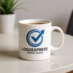 画像16: チェックマークと上向き矢印のロゴ (16)