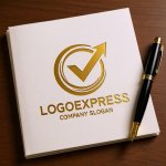 画像6: チェックマークと上向き矢印のロゴ (6)