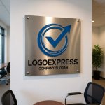 画像7: チェックマークと上向き矢印のロゴ (7)