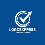 画像4: チェックマークと上向き矢印のロゴ (4)