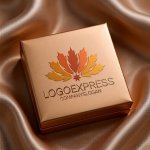 画像14: もみじの葉と星が輝くのロゴ (14)