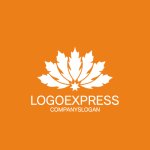 画像4: もみじの葉と星が輝くのロゴ (4)