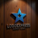 画像5: 立体的な星と中心の輝きが示すのロゴ (5)