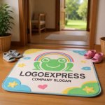 画像6: 笑顔のカエルと虹のロゴ (6)