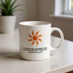 画像16: 輝く太陽と放射状の光が示すのロゴ (16)