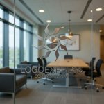 画像9: 輝く太陽と放射状の光が示すのロゴ (9)