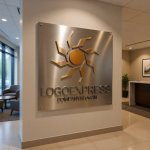 画像10: 輝く太陽と放射状の光が示すのロゴ (10)