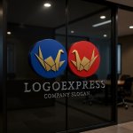 画像15: 平和と繁栄の折り鶴ロゴ (15)