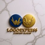 画像13: 平和と繁栄の折り鶴ロゴ (13)