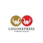 画像3: 平和と繁栄の折り鶴ロゴ (3)