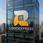 画像16: Rと家が融合したのロゴ (16)