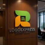 画像9: Rと家が融合したのロゴ (9)