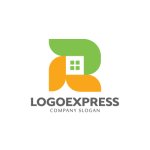 画像1: Rと家が融合したのロゴ (1)